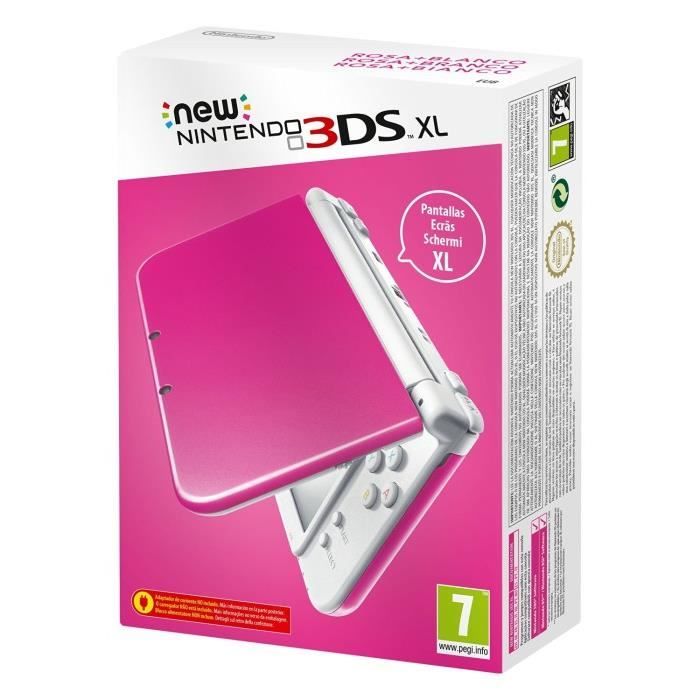 Nintendo Console Portable - New 3DS XL - Rose/Blanc - Édition Standard - Compatible tous jeux