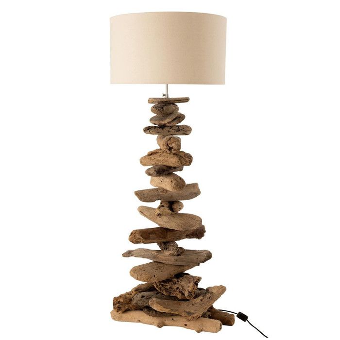 Lampe à Poser Design Bois Flotté 90cm Naturel Lampe à Poser Design Bois Flotté 90cm Naturel