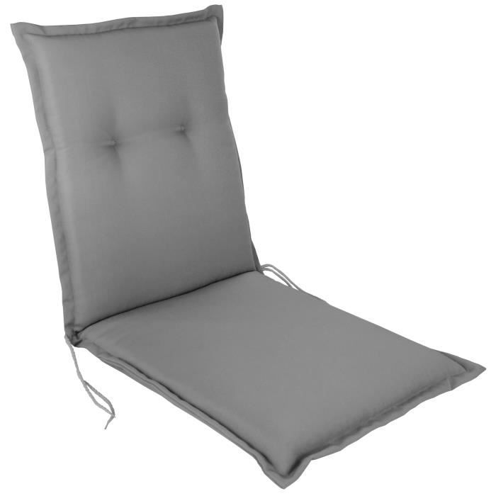fauteuil 10 cm d'épaisseur environ. fauteuil fauteuil argent 45 cm x 45 cm Comfort Collections Coussin de siège rembourré 100 % coton épais pour adultes jardin