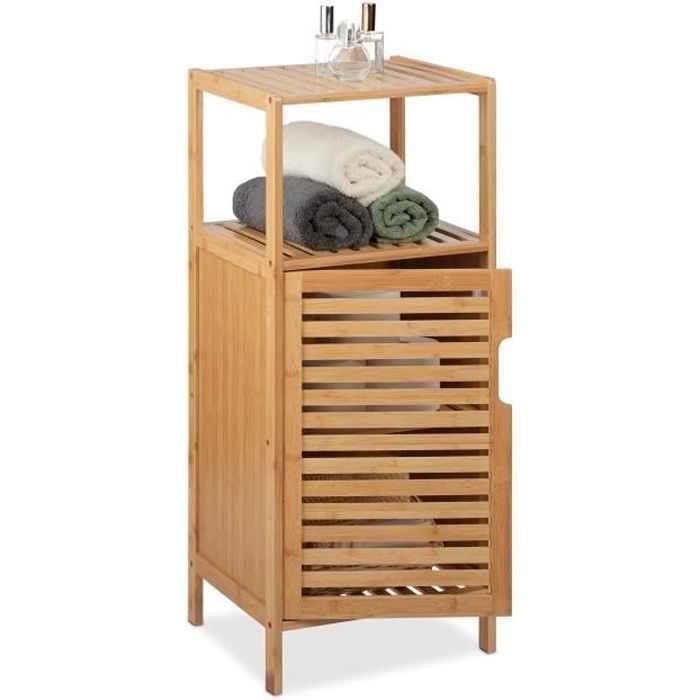 meuble de salle de bain en bambou - 10044737-0