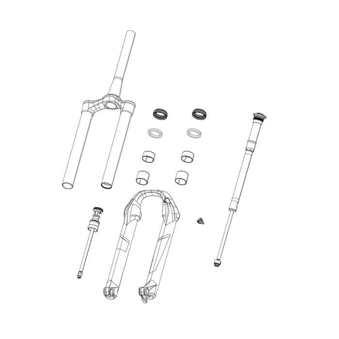 Autocollant Fourche WP449 Pour RockShox Yari 2021–2024 – Neuf Sous Emballage – Idéal Personnalisation VTT
