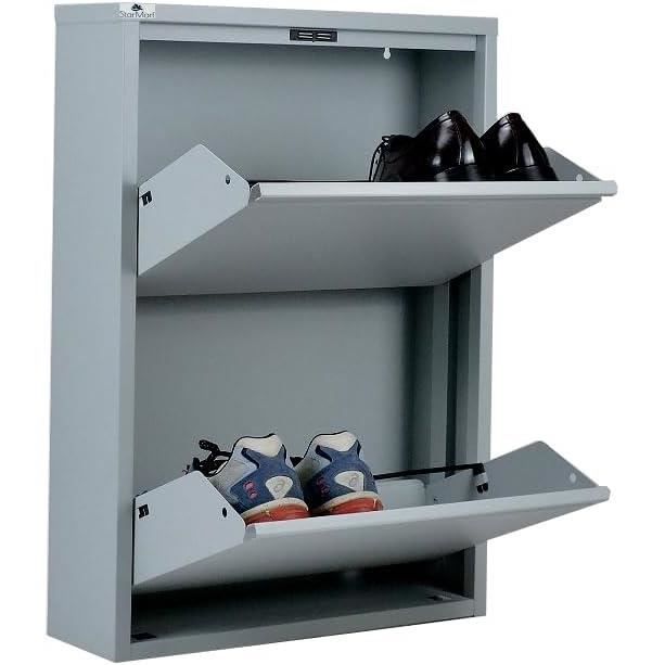 Étagère à Chaussures Pliable 4 Niveaux - Gain De Place Pour Entrée, Placard - Blanc Ou Noir - Montage Facile Sans Outils