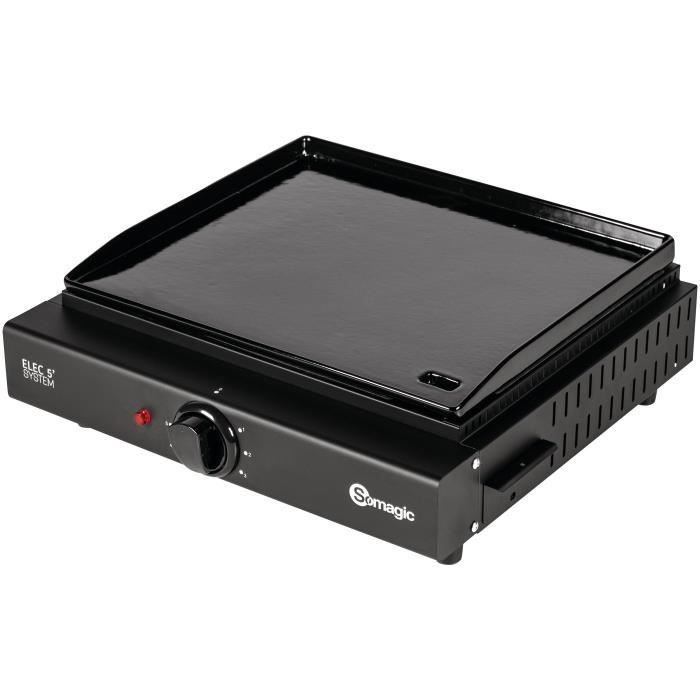 Plancha Gaz 3 Brûleurs San Sebastian - 61 X 38,5 Cm - Puissance 8 KW - Surface Antiadhésive - Cuisson Rapide Et Homogène