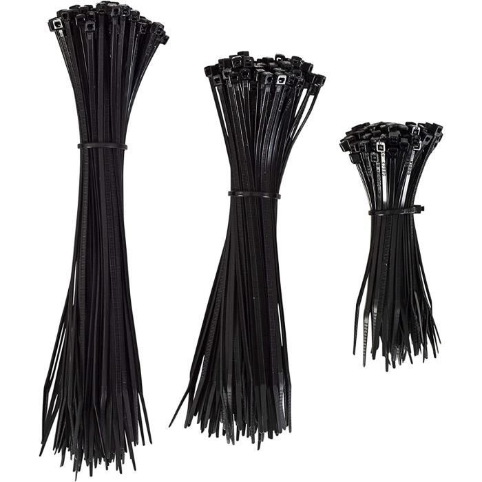 Kabelbinder Set 500 Stück, Verschiedene Größen (15–46 Cm) | Aus Nylon 66, UV- & Wetterbeständig | Hohe Zugfestigkeit