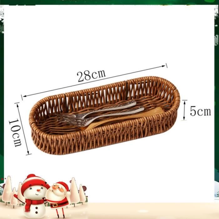 Mahlzeit Corbeille à Pain En Rotin Avec Couvercle Rolltop, 53,5 X 33 X