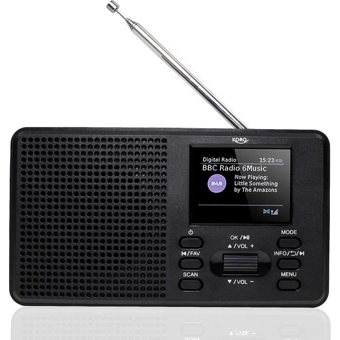 Radio Internet WiFi IR1 - DAB+/FM/Bluetooth - Finition Noyer - Portable Avec Batterie