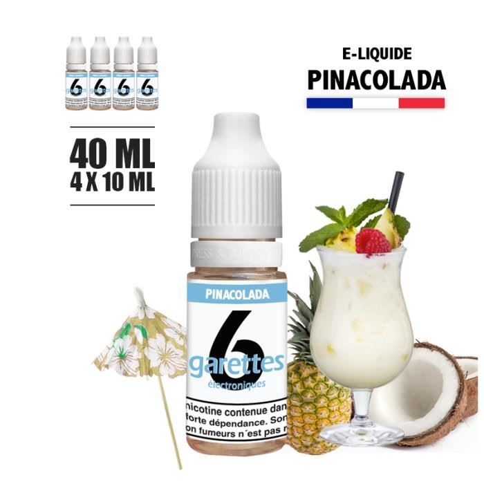 E-liquide 40ML saveur PINACOLADA avec 12MG de nicotine (e-liquide id ...