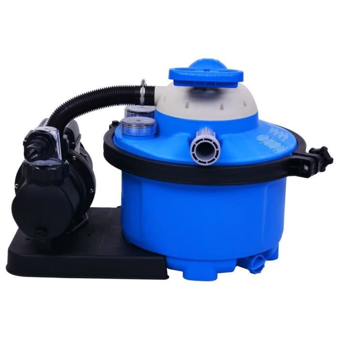 LesSaisons Pompe de filtration à sable avec minuterie 450 W 25 L 117221 ...