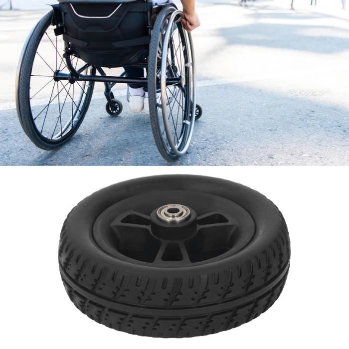 Roue Avant Fauteuil Roulant Électrique 8 Pouces 200x50 - Pneu Pneumatique Anti-Choc - Paire