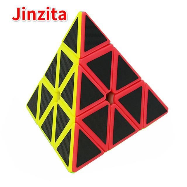 CASSE-TETE,Pyramid-Jinzita--Cube magique en Fiber de carbone, 2x2, 3x3 ...