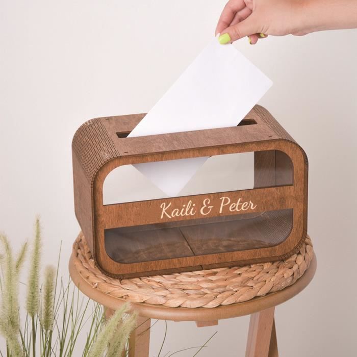 AerWo Boîte à cartes de mariage blanche avec serrure, enveloppe en PVC pour réception de mariage, boîte cadeau à motif marguerite pour remise de diplôme, anniversaire, fête prénatale AerWo Boîte à cartes de mariage blanche avec serrure, enveloppe en PVC pour réception de mariage, boîte cadeau à motif marguerite pour remise de diplôme, anniversaire, fête prénatale