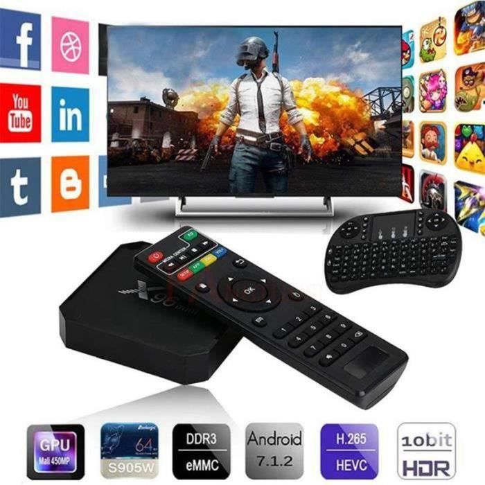 X96 mini Android 71 OS Smart TV Box 2 Go + 16 Go Amlogic S905W Quad ...
