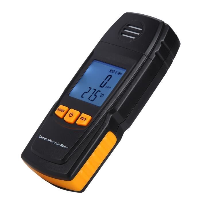 Détecteur CO Et Fumée Numérique - Alarme 10 Ans Batterie Certifié EN50291