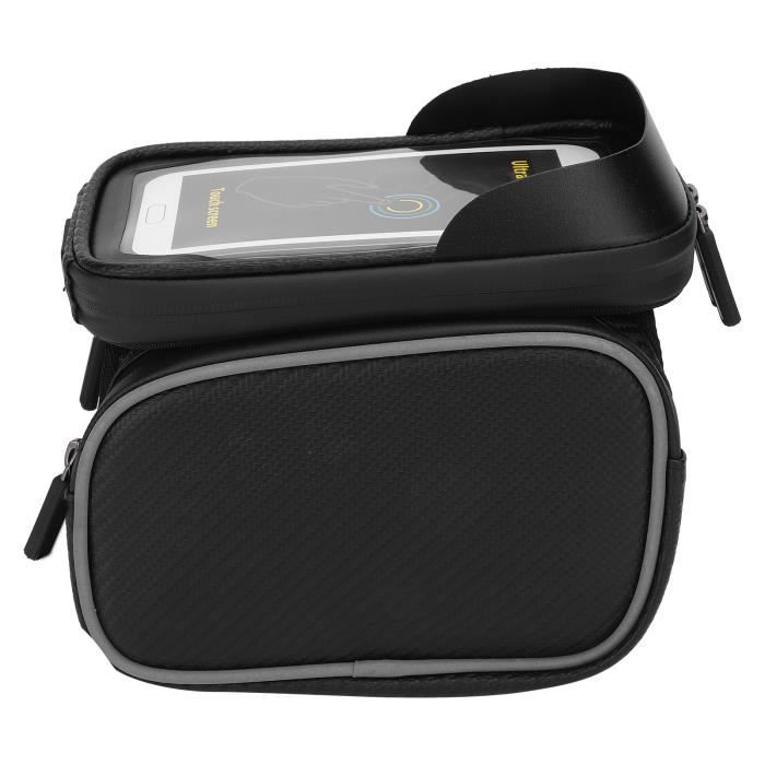 Pochette Téléphone Moto Tactile Support Téléphone étanche Pour Guidon De Vélo/moto - Avec Rétroviseur, Angle Réglable 360°, écran Tactile Sensible Sacoche Cyclisme Avec Rétroviseur