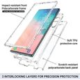 Coque pour Samsung Galaxy Note 10 Plus, Transparente Mince Étui Housse 3 en 1 Souple TPU et Rigid PC Protection Antichoc pour [656]-1