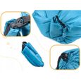 IKONKA Lit gonflable Lazy BAG SOFA bleu 200x70cm-1