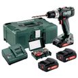 Pack 2 Batteries 12 Volts + chargeur - METABO - LiHD - 4 Ah - Tension 12 V-1