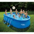 Summer Waves Quick Up Pool | Ovale 305x549x107 cm bleu | Kit piscine hors sol | Piscine de jardin & piscine en plastique-1