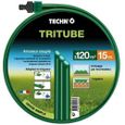 TECHNO Arroseur souple tritube vert - 15 m-1