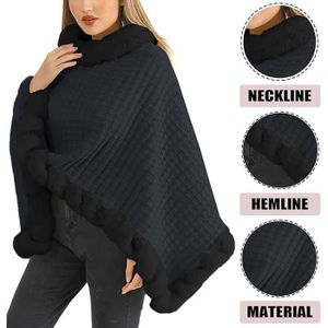 BEAUTELICATE Cape Boléro Veste De Femme Mariage Hiver Étole Châle En Fusse Fourrure Sur Robe De Soirée Mariée Demoiselle D'honneur(Taille Normale, Ivoire