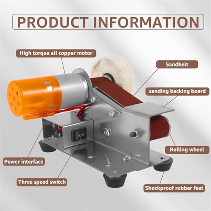 Mini Ponceuse à Bande - Aiguiseur De Couteaux électrique, Ponceuse à 7