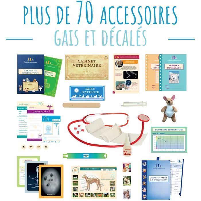 Amulette Coffret Si J'étais Vétérinaire Jeu Éducatif, 70 Accessoires, 6–10 ans Amulette Coffret Si J'étais Vétérinaire Jeu Éducatif, 70 Accessoires, 6–10 ans