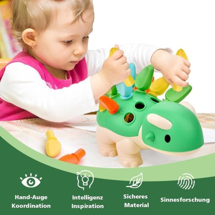 Jeux Sensoriel Dinosaure Bebe 12 18 Mois, Montessori Motricité