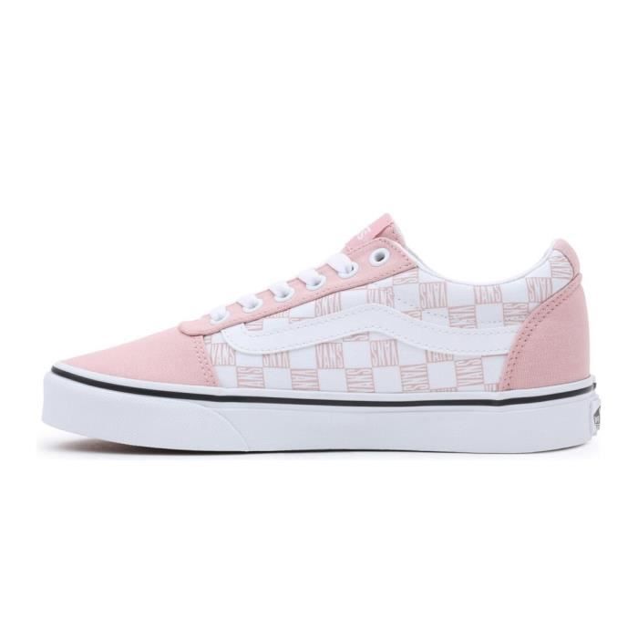 Chaussures VANS Ward Femme Canvas Lacets Rose Rose Cdiscount Chaussures