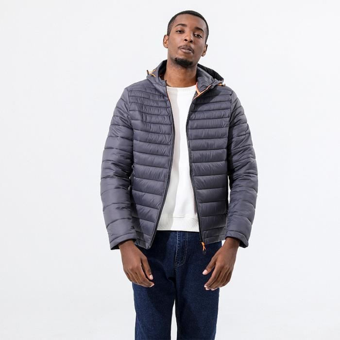 Doudoune homme Veste automne et hiver capuche paississement