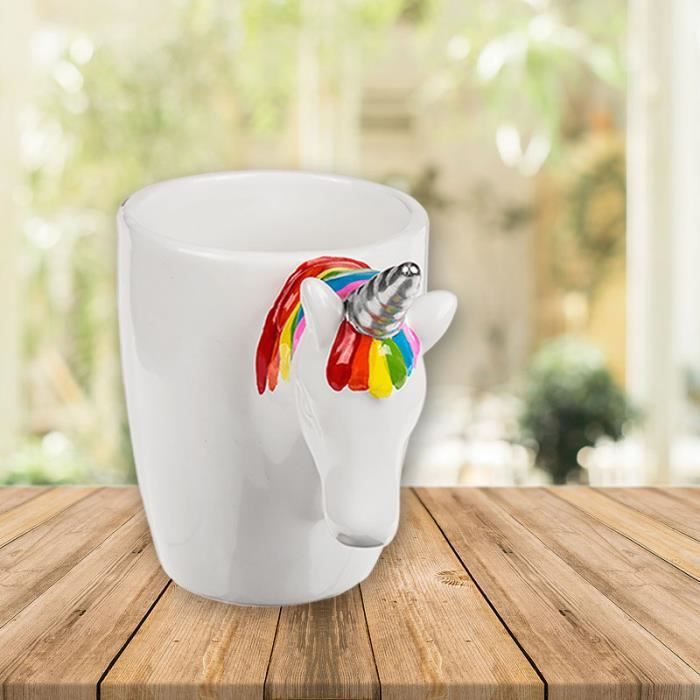 SHOP-STORY - Tasse Mug Licorne - Tasse blanche en Céramique avec
