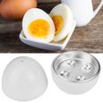 EJ.life cuiseur à œufs Cuiseur d'oeufs Micro-ondes Chaudière Vapeur pour 4 Oeufs Ustensiles de Cuisine Maison Accessoire de-2