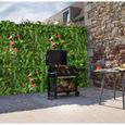Mur végétal artificiel extérieur et intérieur prêt à poser 1m x 1m Tropical-2