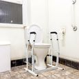 LILIIN Aide à lever des toilettes mobile avec Support Hauteur réglable pour salle de bain, charge jusqu'à 200 kg-2