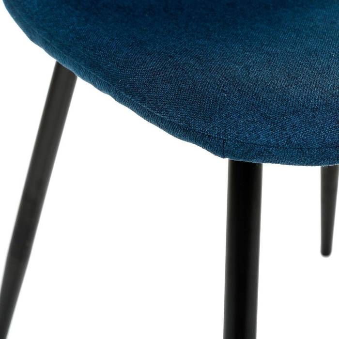 Juego De 2 Sillas "tyka" Negras Con Ofertas En | Ofertas