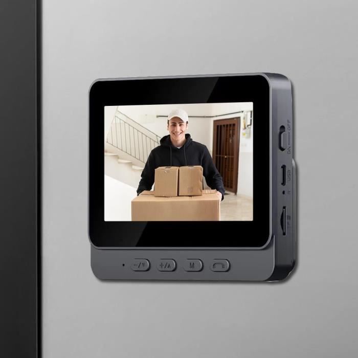 Sonnette Vidéo Sans Fil 1080P Avec Caméra WIFI - étanche, Vision Nocturne, Interphone