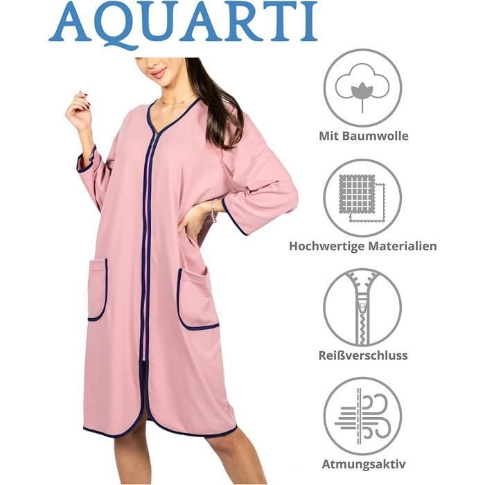 Peignoir de bain femme avec fermeture éclair discount