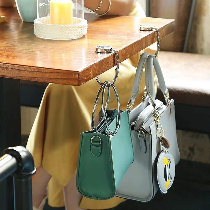Crochet de table pour sac a main discount