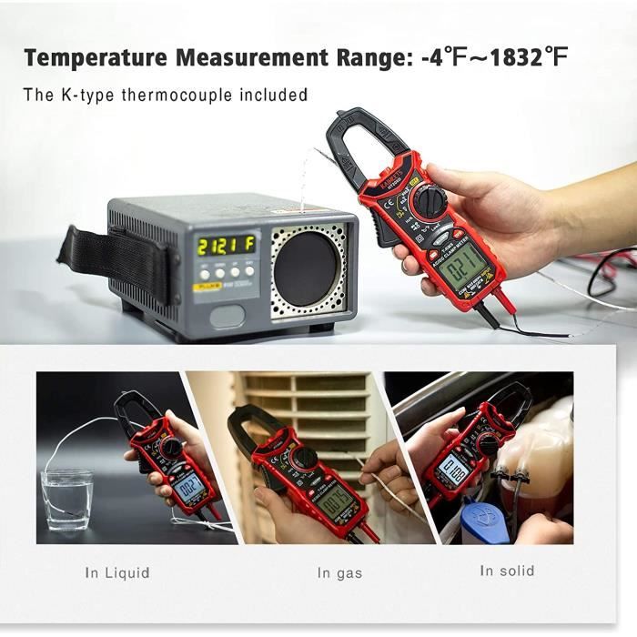 Pince ampèremétrique pour mesurer le courant jusqu'à 400 A AC/DC, le DT 333  TRMS - Instrument de mesure environnementale à Paris - TEC Instruments