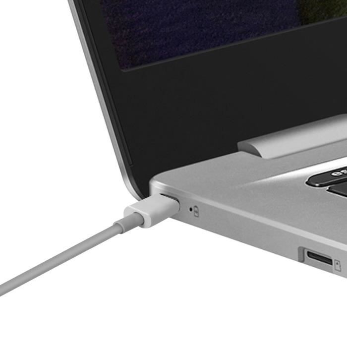 Câble USB-C Vers USB-C Avizar 1m Blanc - Charge Rapide Et Transfert De Données, Neuf