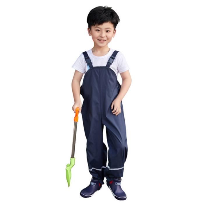 Trench Salopette impermeable en Pu pour bebe fille et garcon pantalon de pluie pour enfant vetement d hiver coupe vent Type A Blanc Cdiscount Pret a Porter