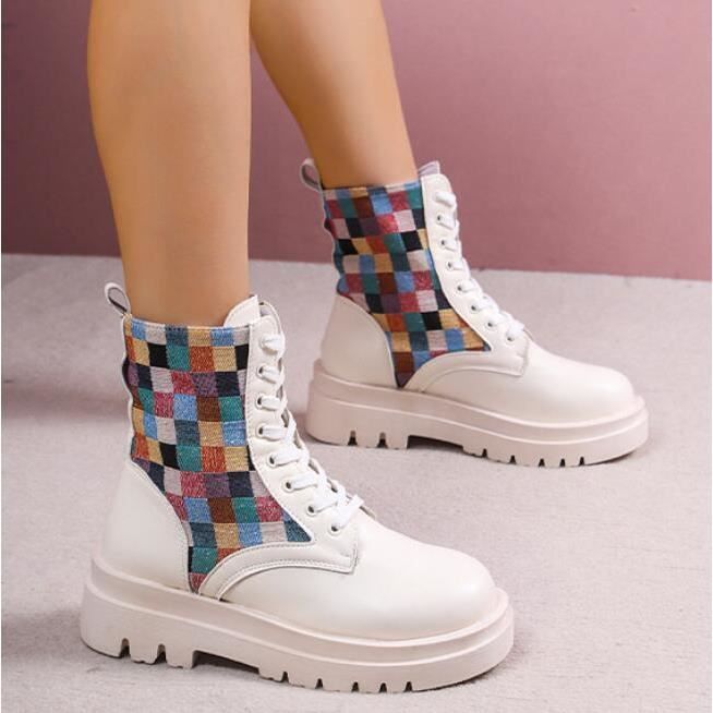 Bottine femme style militaire discount