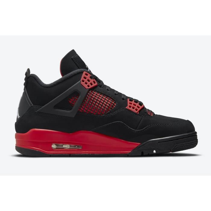 Baskets Air Jordan 4 Retro Red Thunder CT8527-016 Homme Chaussures  Entraînement de Sport Rouge Noir Rouge noir - Cdiscount Chaussures