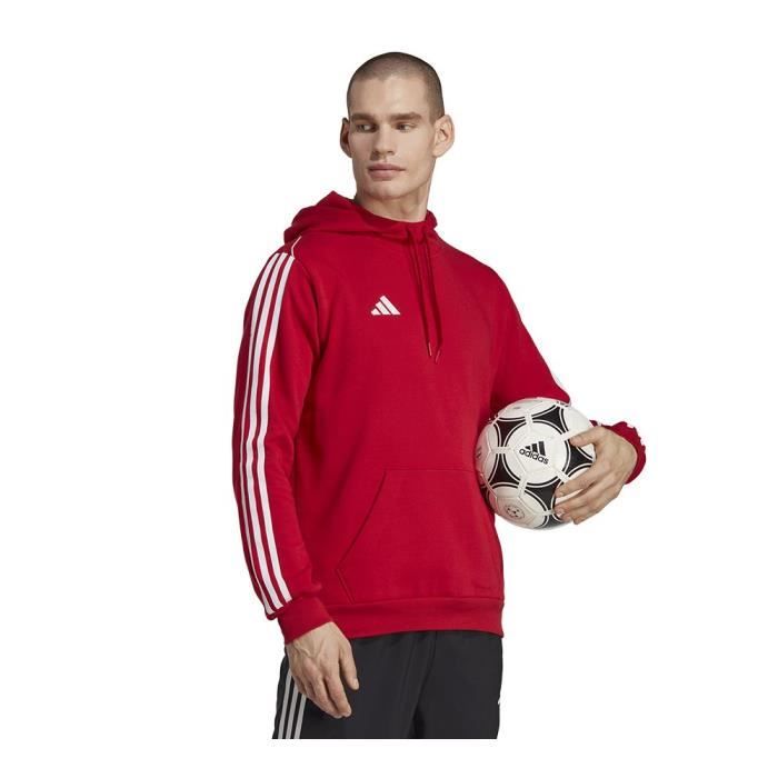 Sweat ADIDAS Tiro 23 Rouge Homme Adulte Manches longues Col capuche