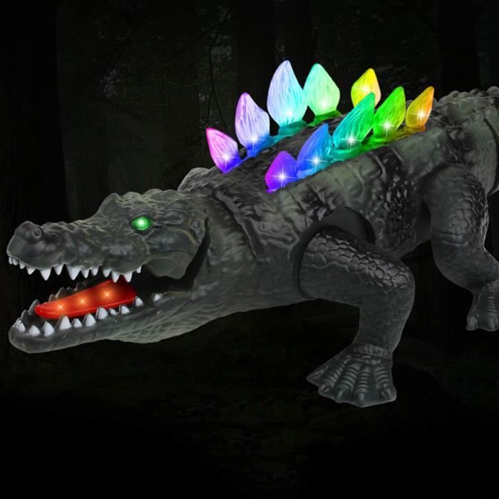 Crocodile électrique Jouet modèle Animaux simulational Rampant Alligator  Marche avec lumière et Effets sonores Drôle Jouet pou@M2061 - Cdiscount  Jeux - Jouets