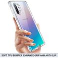 Coque pour Samsung Galaxy Note 10 Plus, Transparente Mince Étui Housse 3 en 1 Souple TPU et Rigid PC Protection Antichoc pour [656]-3
