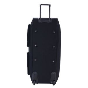 Valise à Roulettes Antler XL 100L - Sac De Voyage Cargo, Extensible, Sécurisé, Noir