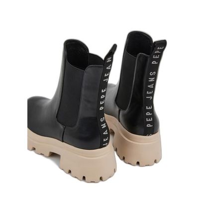 Bottines femme Pepe Jeans Lol Chelsea Noir 37 Factory black