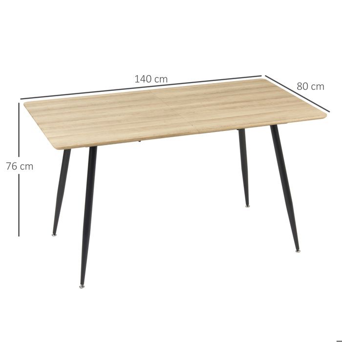 Table à Manger Ronde Industrielle Pour 2 Personnes, Table De Cuisine Avec Pieds En Acier, Plateau Chêne 80 X 75 Cm | Leroy Merlin