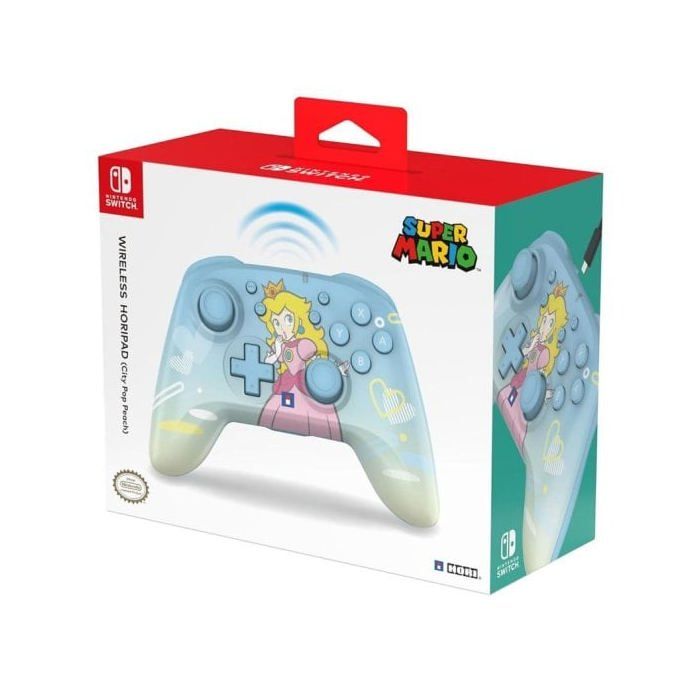 Manette sans fil Nintendo Switch Héros Mario, Peach et Luigi par PowerA | Alert&Go