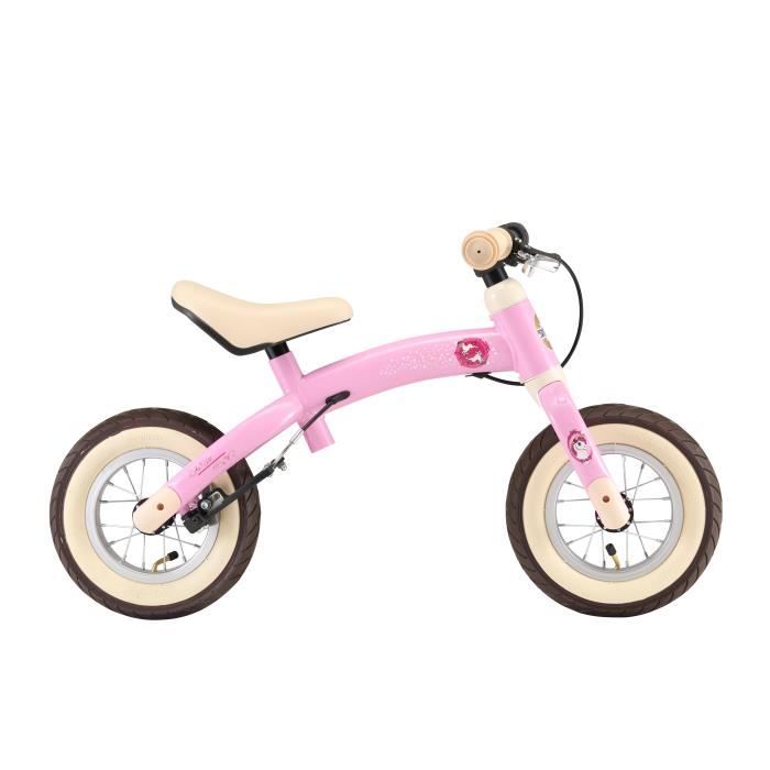 BIKESTAR Draisienne 10 pouces pour enfants de 2 3 ans Edition Sport garcons et filles Rose Licorne Cdiscount Jeux Jouets